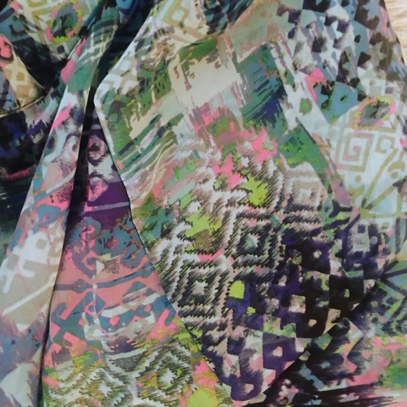 No boundaries Multi Colored high & Low Skirt SZ XL - Picture 5 of 6